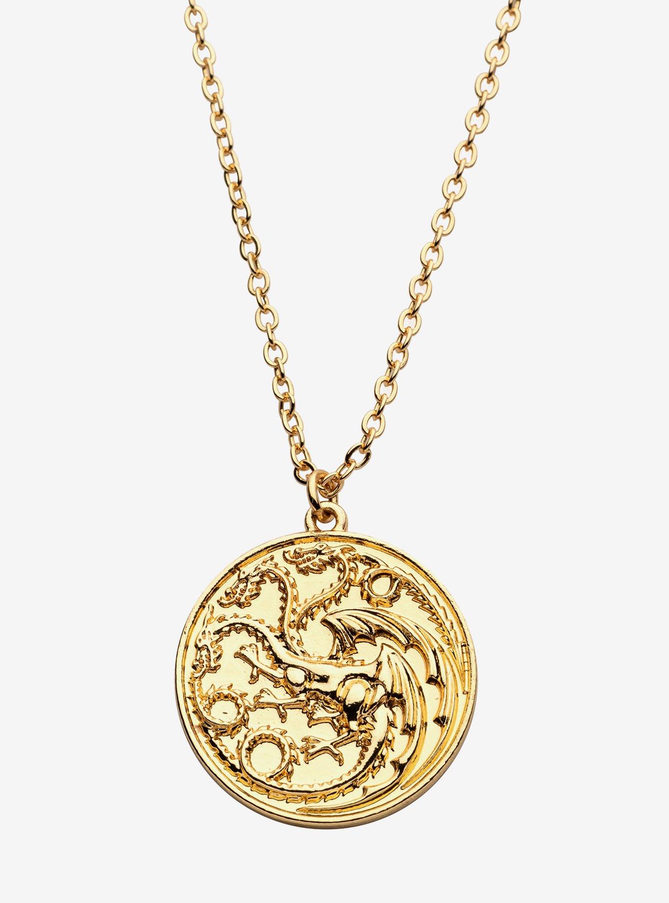 House Of The Dragon Targaryen Sigil Necklace, , hi-res