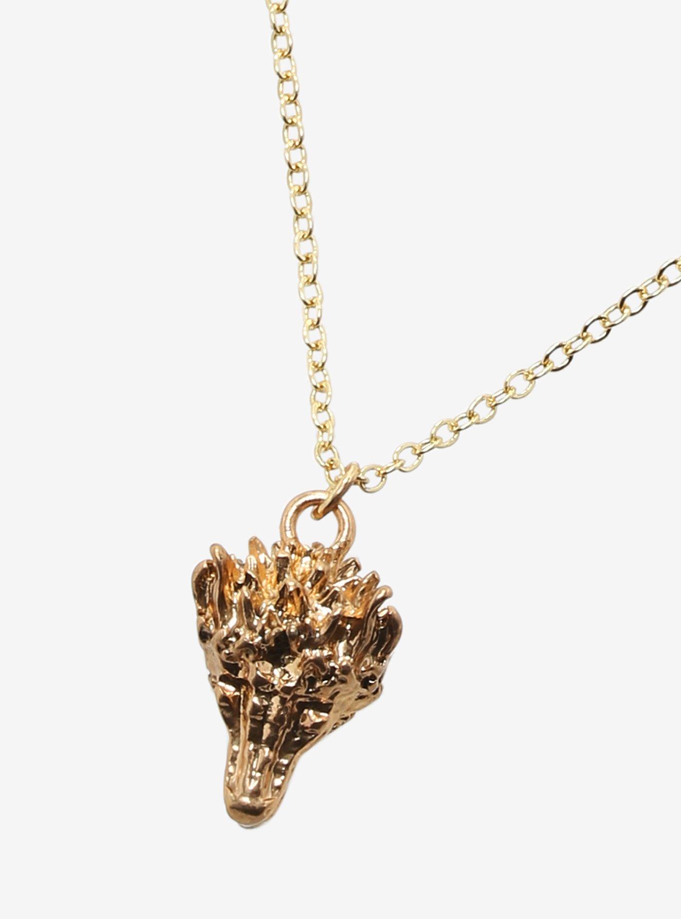House Of The Dragon Gold Dragon Necklace Hot Topic