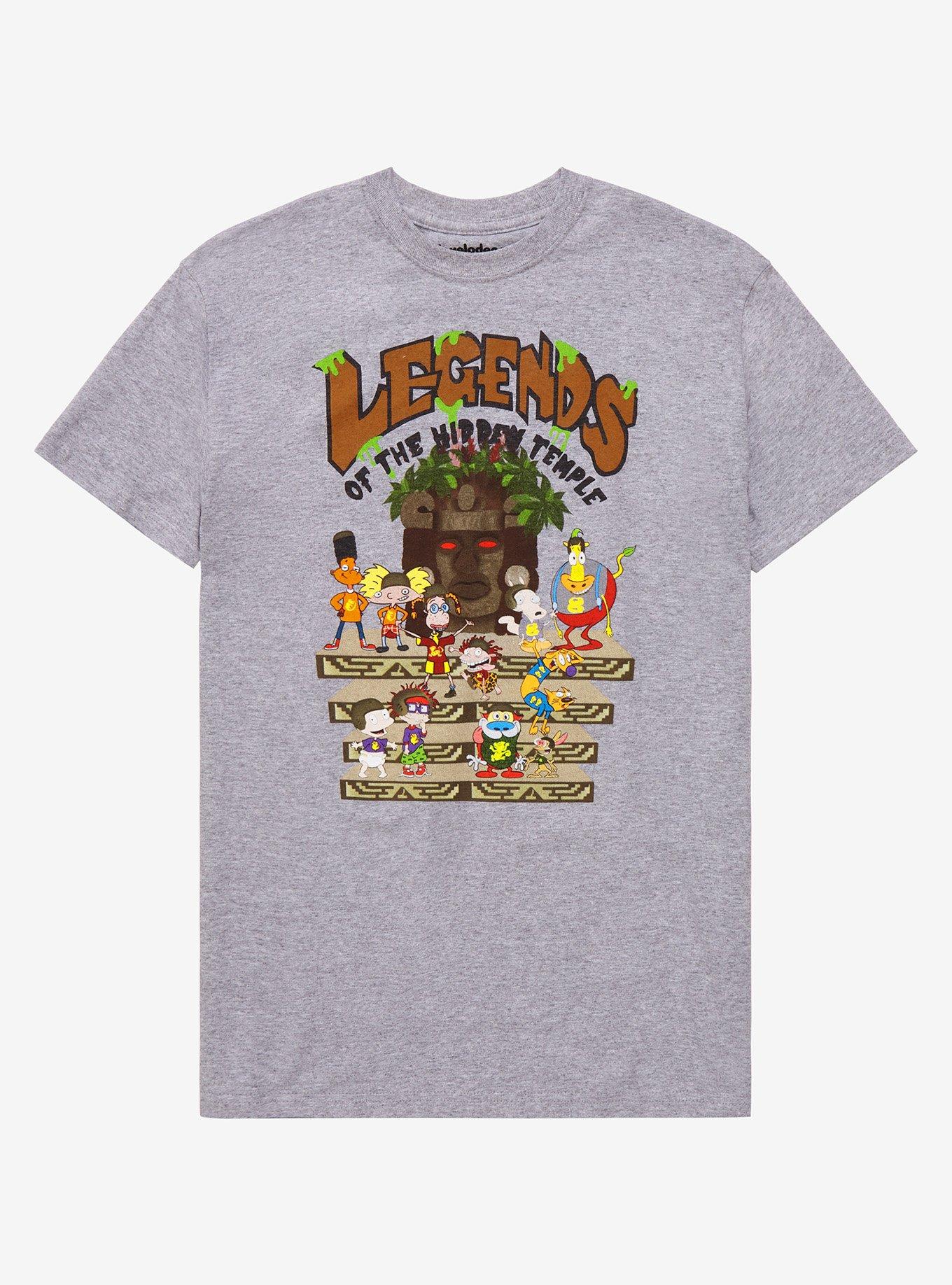 Nickelodeon Legends of the Hidden Temple T-Shirt - BoxLunch Exclusive, GREY, hi-res
