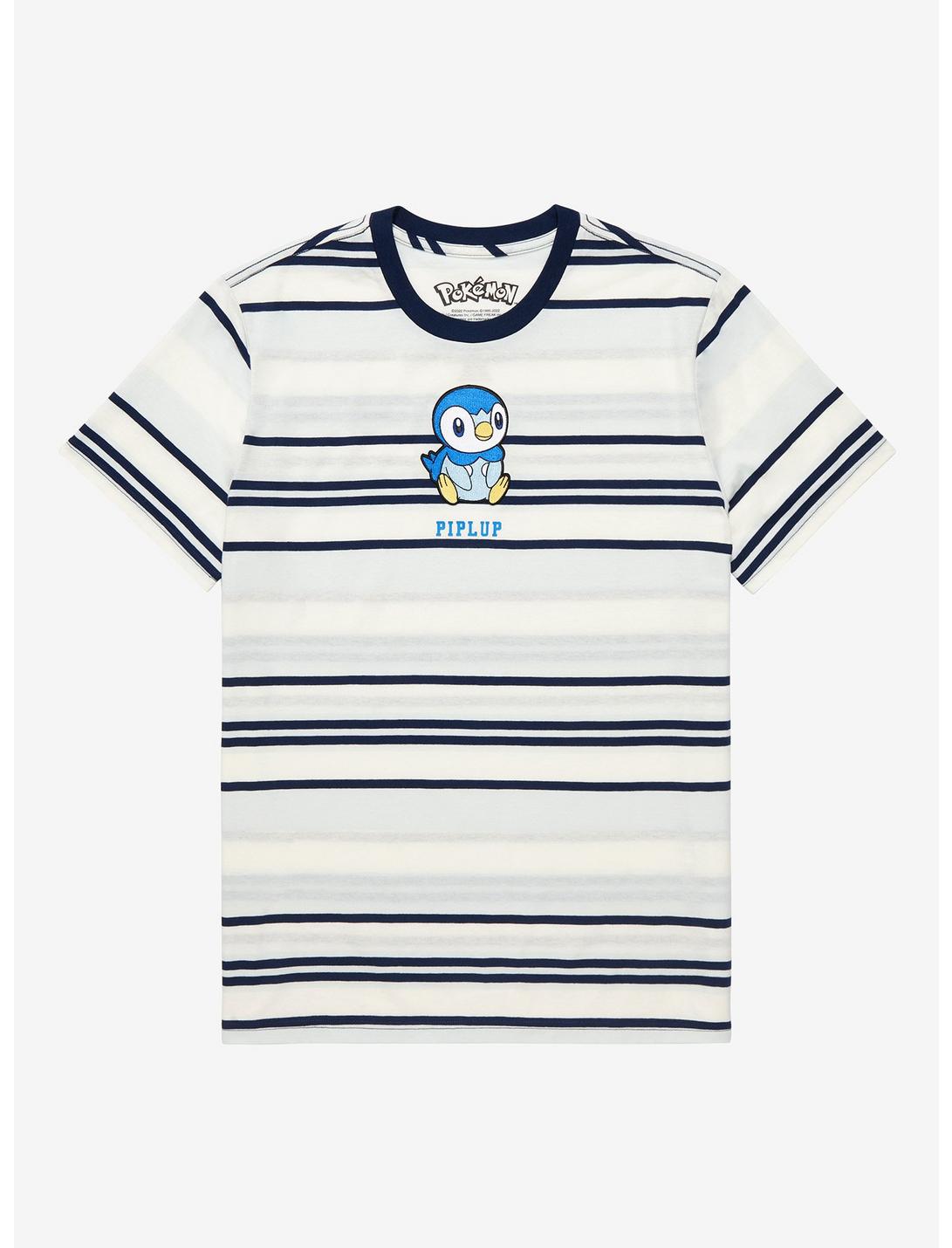 Pokémon Piplup Striped T-Shirt - BoxLunch Exclusive, MULTI, hi-res