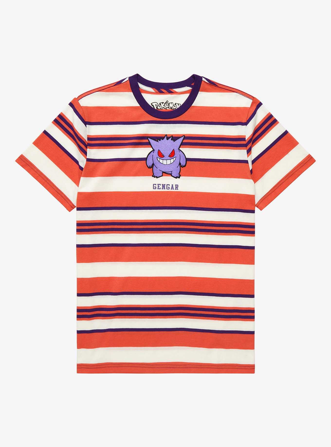 Pokémon Gengar Striped T-Shirt - BoxLunch Exclusive, , hi-res