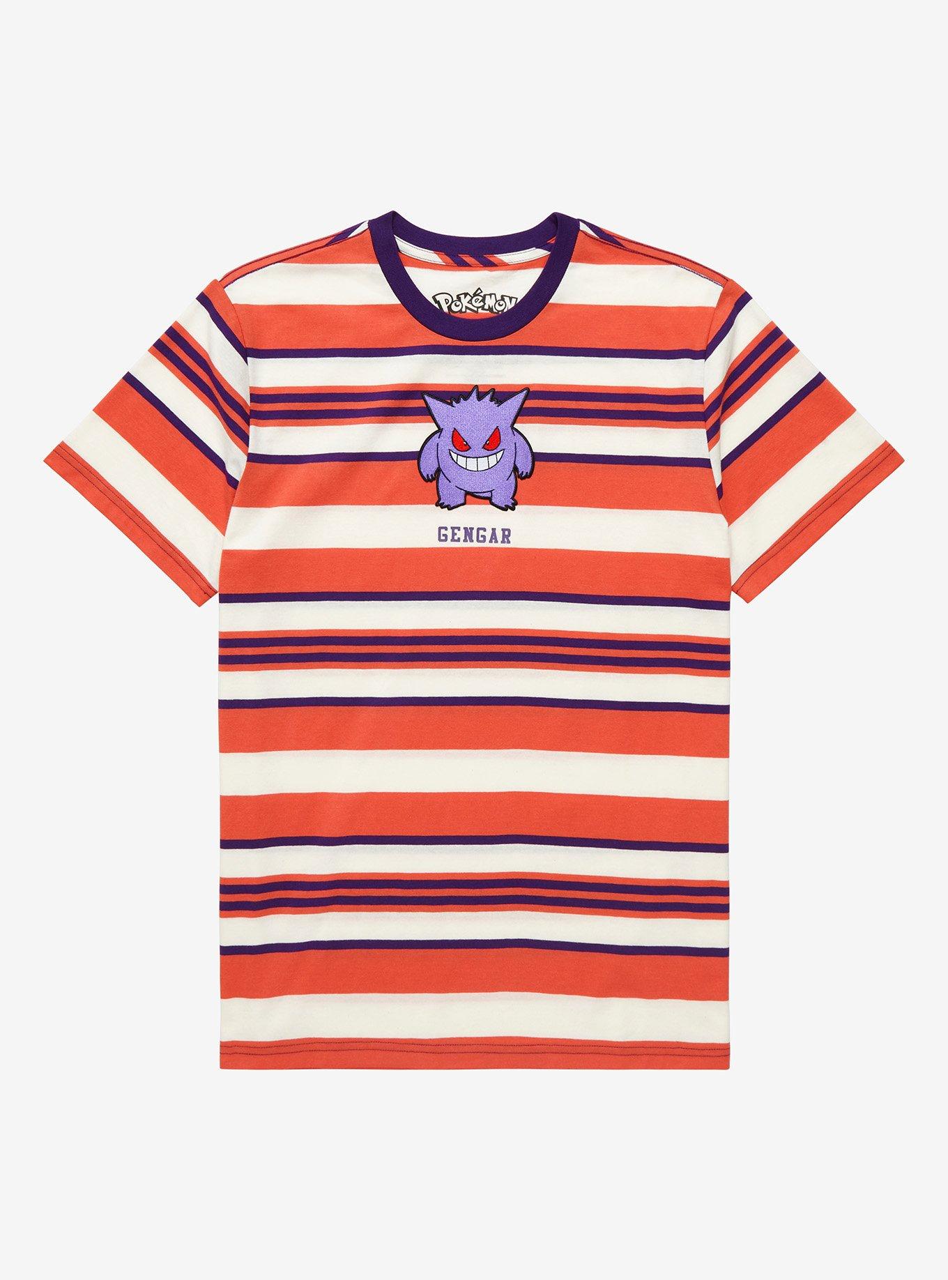 Pokémon Gengar Striped T-Shirt - BoxLunch Exclusive, , hi-res