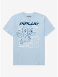 Pokémon Piplup Pokédex Entry T-Shirt - BoxLunch Exclusive, LIGHT BLUE, hi-res