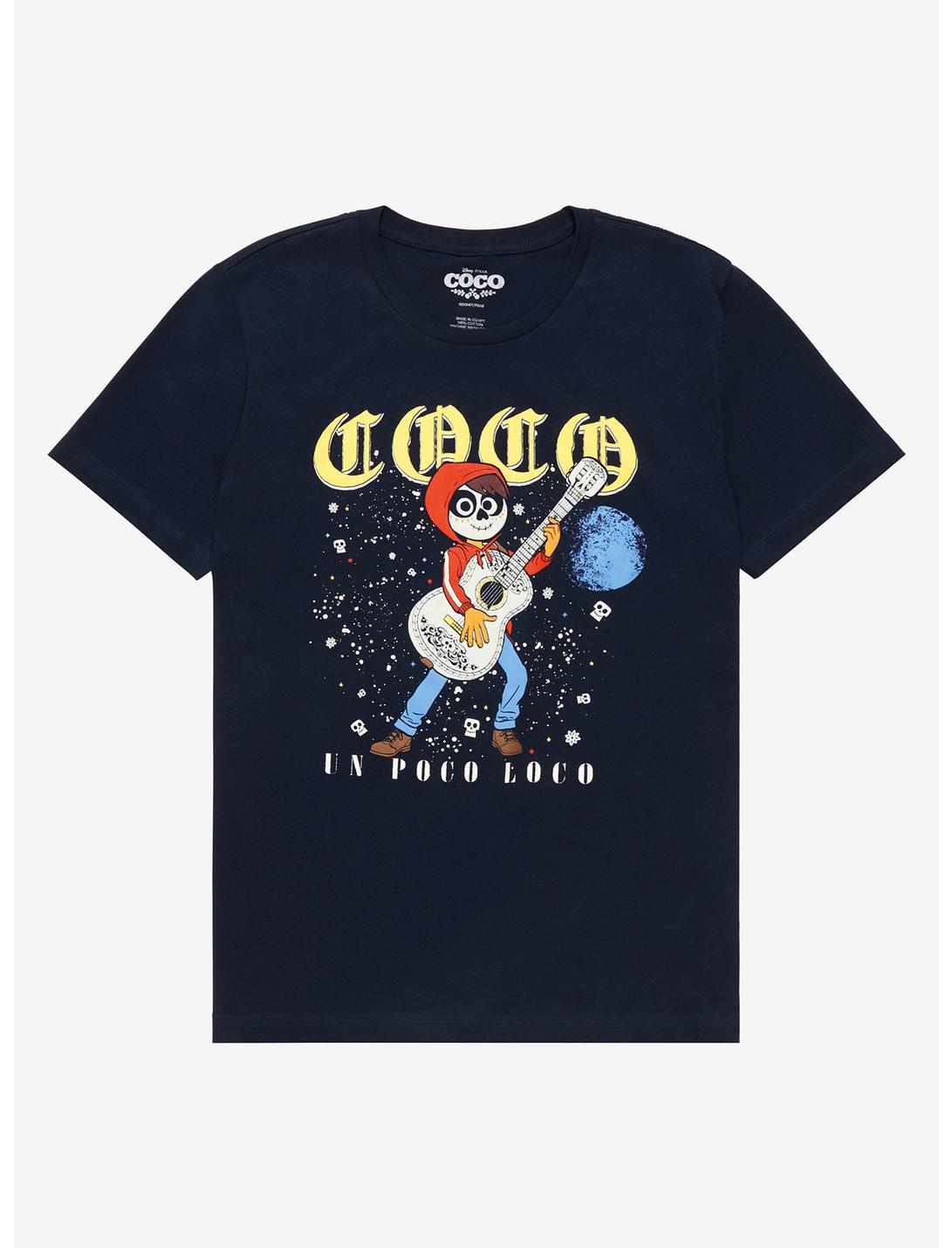 Disney Pixar Coco Miguel Un Poco Loco Night T-Shirt - BoxLunch Exclusive , NAVY, hi-res