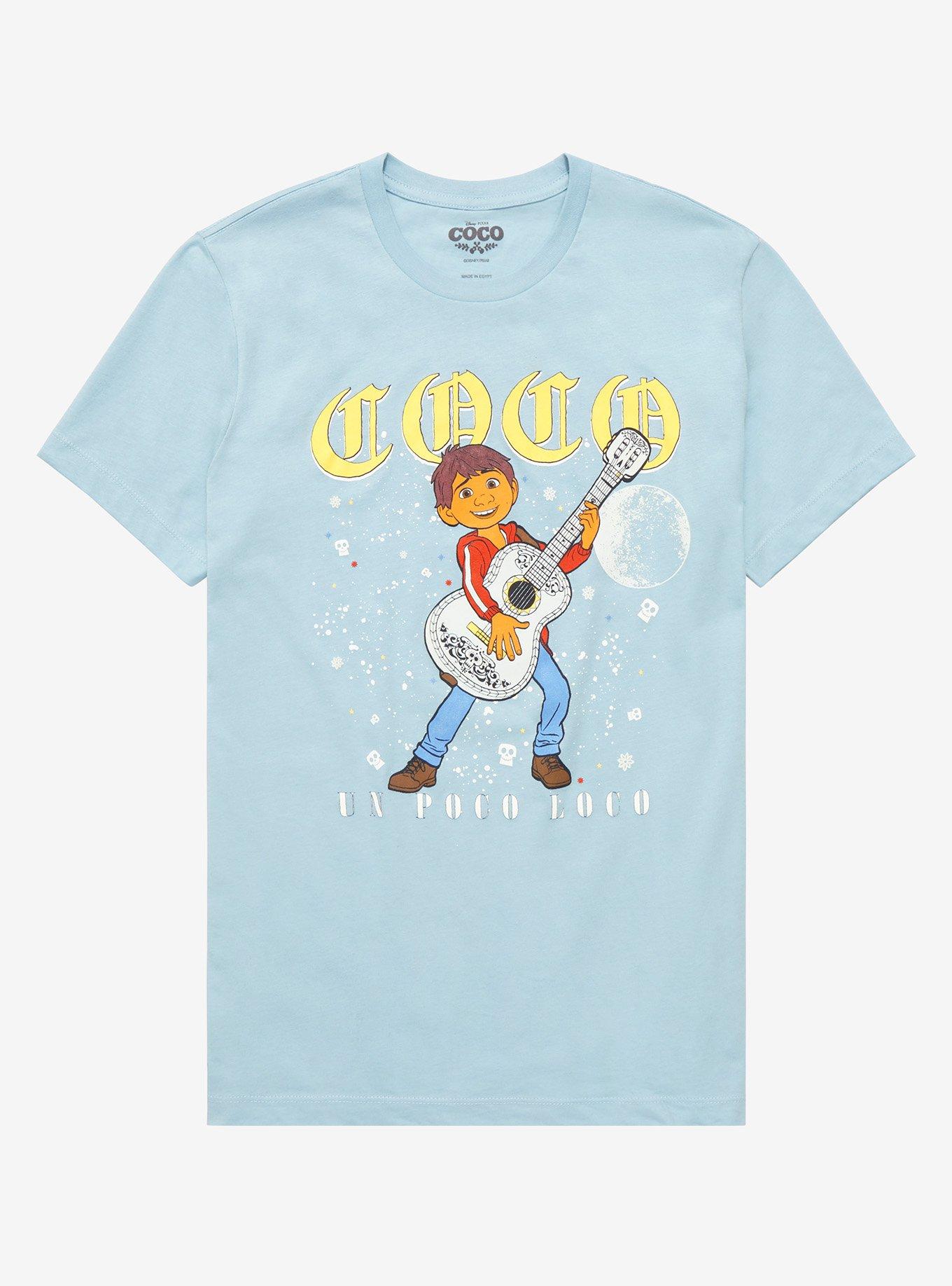 Disney Pixar Coco Miguel Un Poco Loco Day T-Shirt - BoxLunch Exclusive , LIGHT BLUE, hi-res