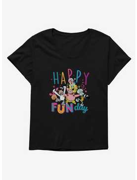 SpongeBob SquarePants Happy Fun Day Womens T-Shirt Plus Size, , hi-res