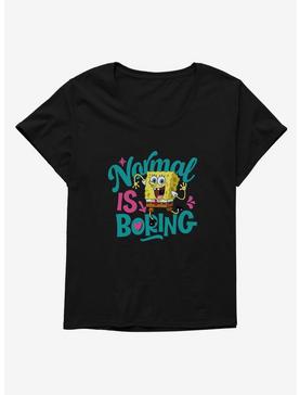 SpongeBob SquarePants Normal Is Boring Womens T-Shirt Plus Size, , hi-res