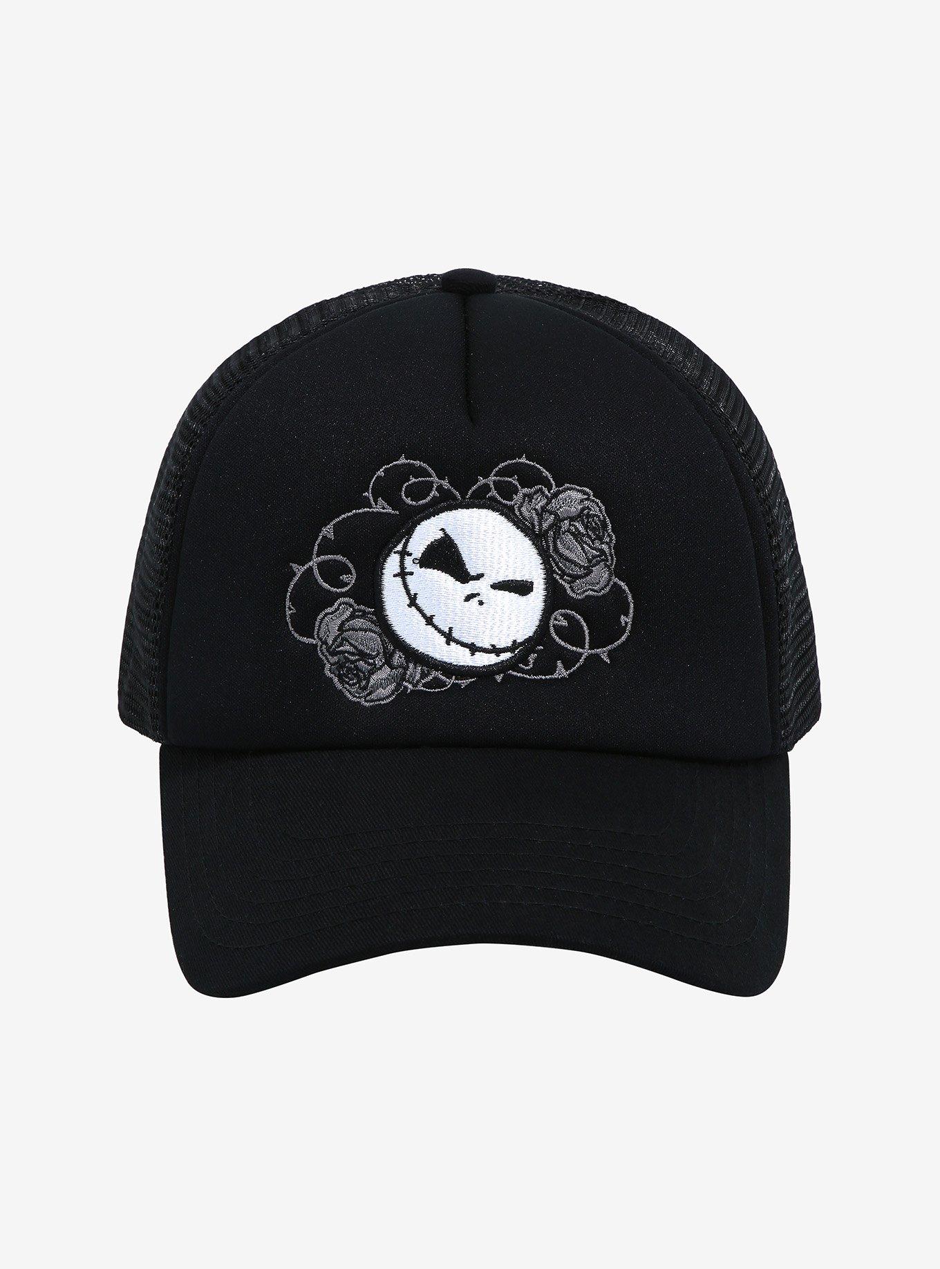 Disney The Nightmare Before Christmas Jack Skellington Roses Trucker Cap BoxLunch Exclusive BoxLunch