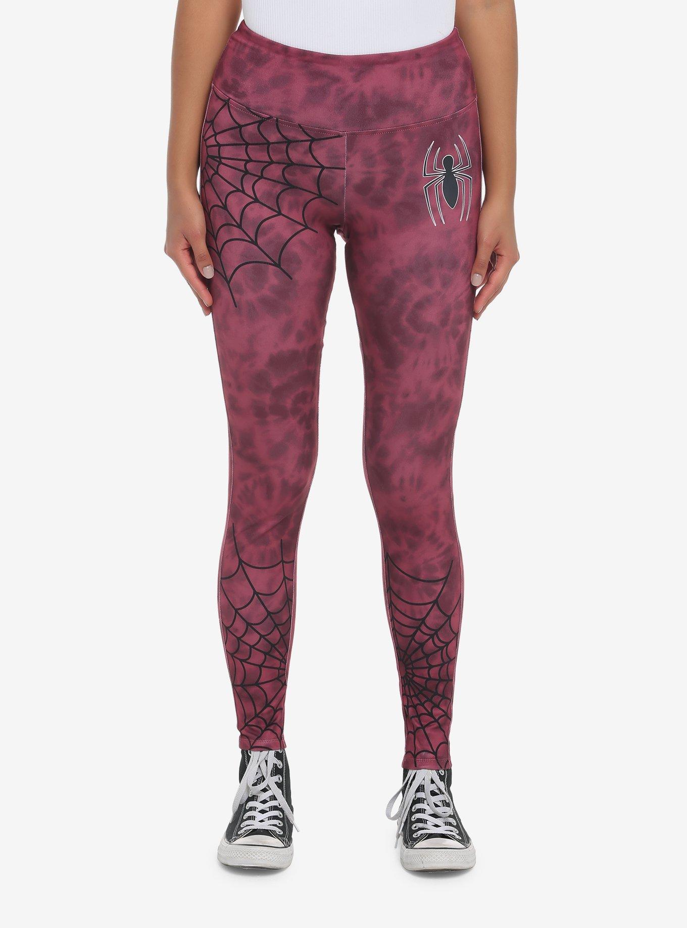 Her Universe Marvel Spider-Man Logo Tie-Dye Leggings