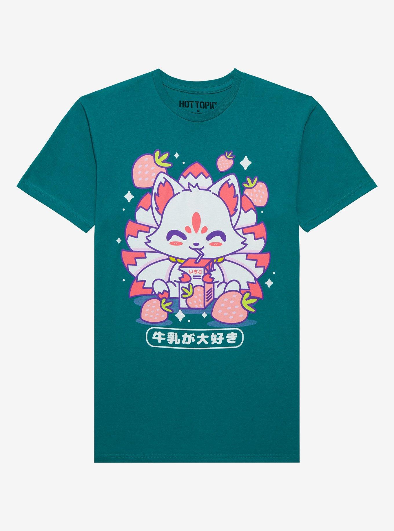 Strawberry Kitsune T-Shirt, MULTI, hi-res