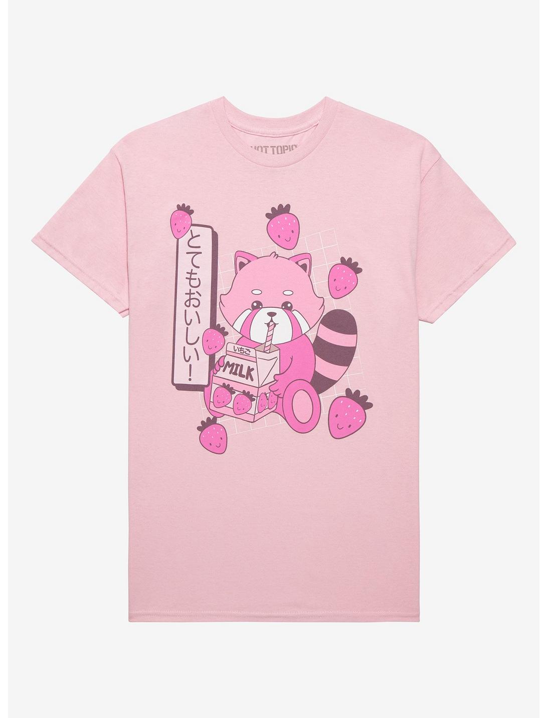 Strawberry Red Panda T-Shirt, MULTI, hi-res