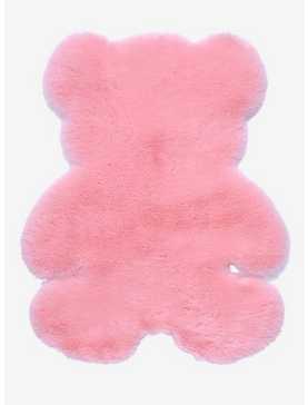 Pink Teddy Bear Fuzzy Rug, , hi-res