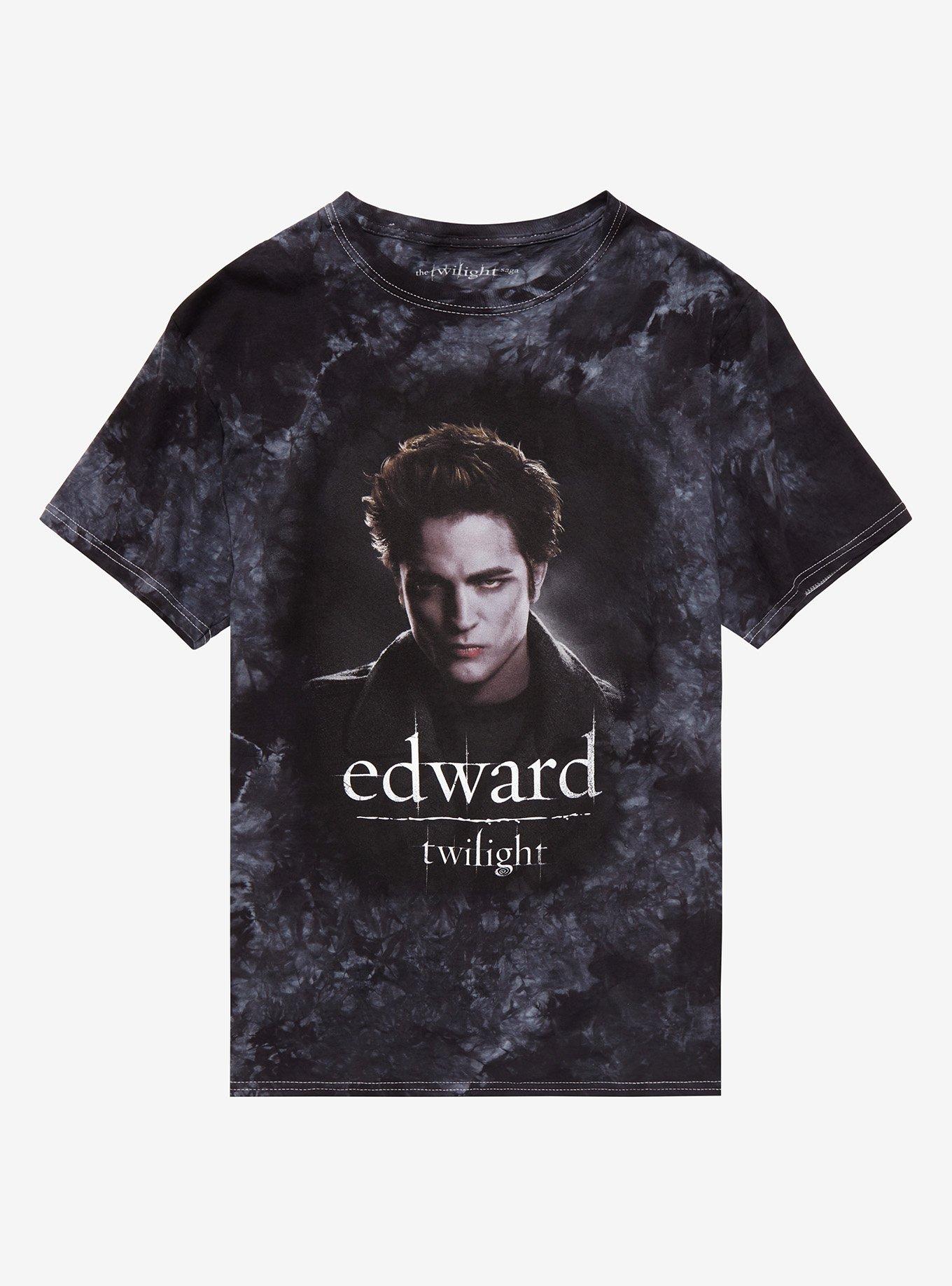 Twilight Edward Grey Wash Boyfriend Fit T-Shirt, BLACK, hi-res