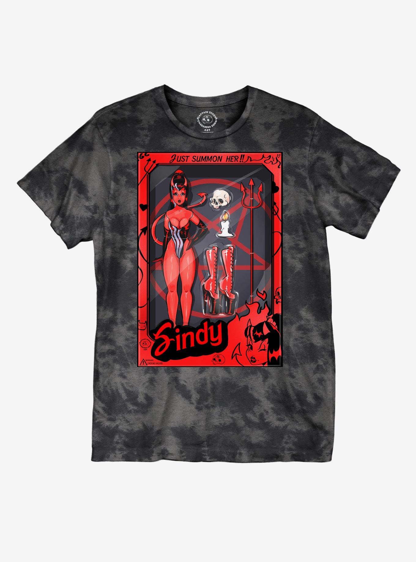 Sindy Just Summon Her T-Shirt By Captain Toosh, RED, hi-res view 1