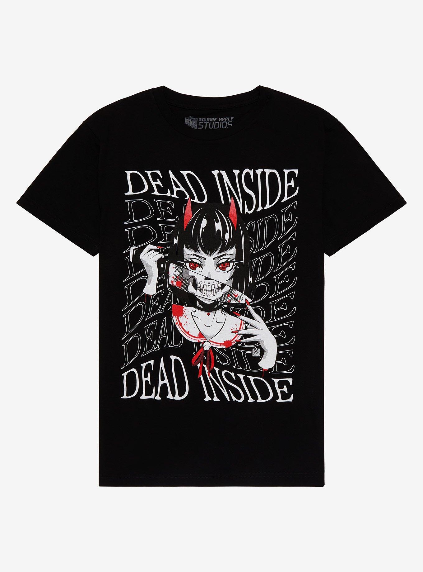 Dead Inside Slasher Girl T-Shirt By Square Apple Studios, MULTI, hi-res view 1