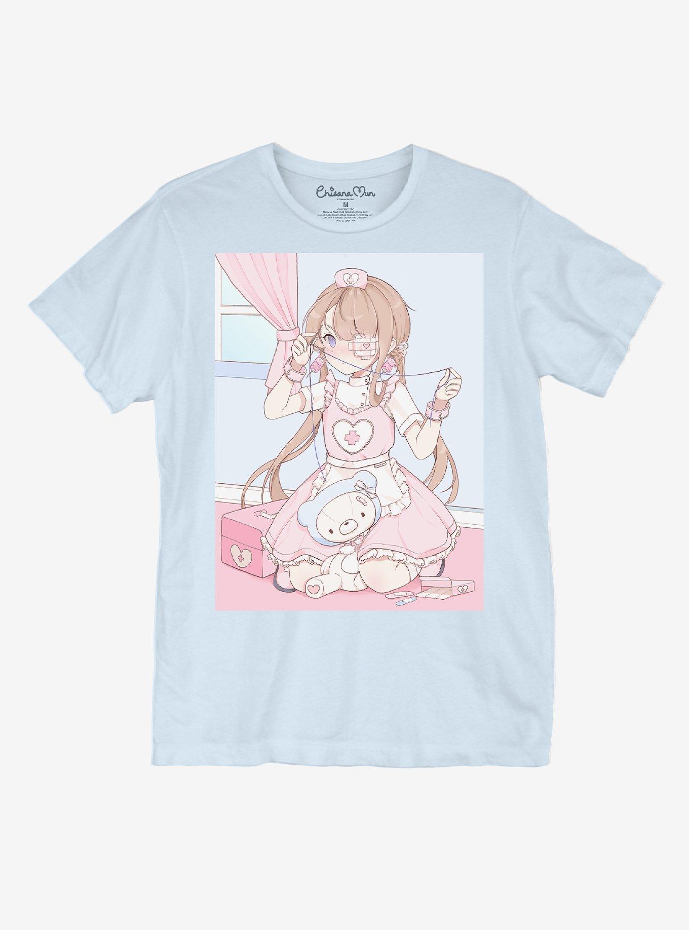Kawaii Nurse T-Shirt By Chisana Mun, MULTI, hi-res