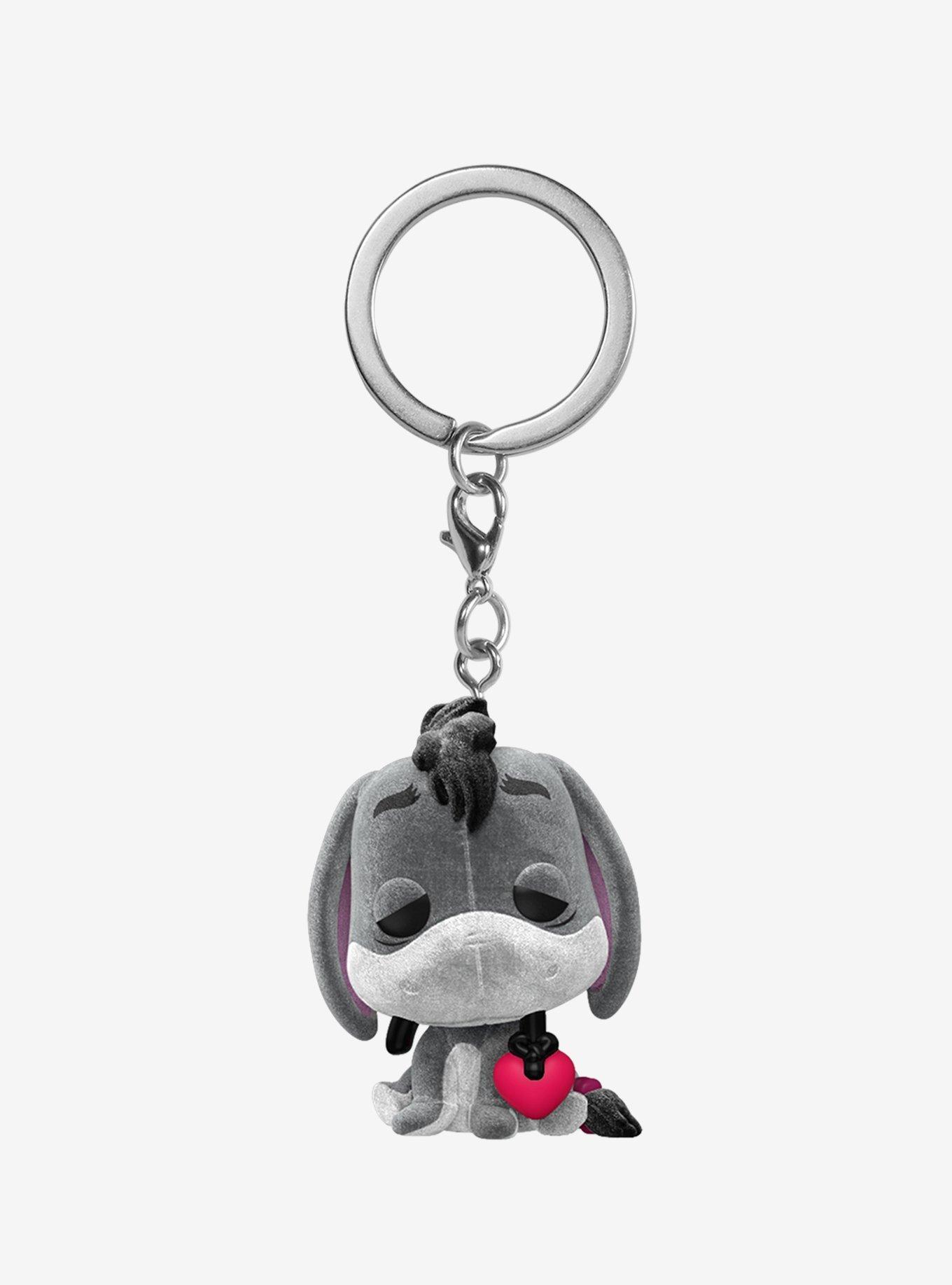 Funko Disney Winnie The Pooh Pocket Pop! Eeyore Flocked Vinyl Key Chain Hot Topic Exclusive, , hi-res