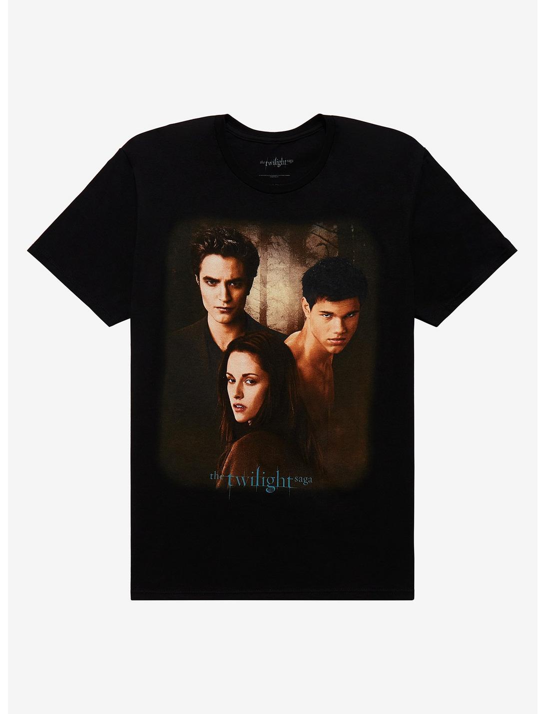 Twilight Trio Forest Boyfriend Fit T-Shirt Plus Size, BLACK, hi-res