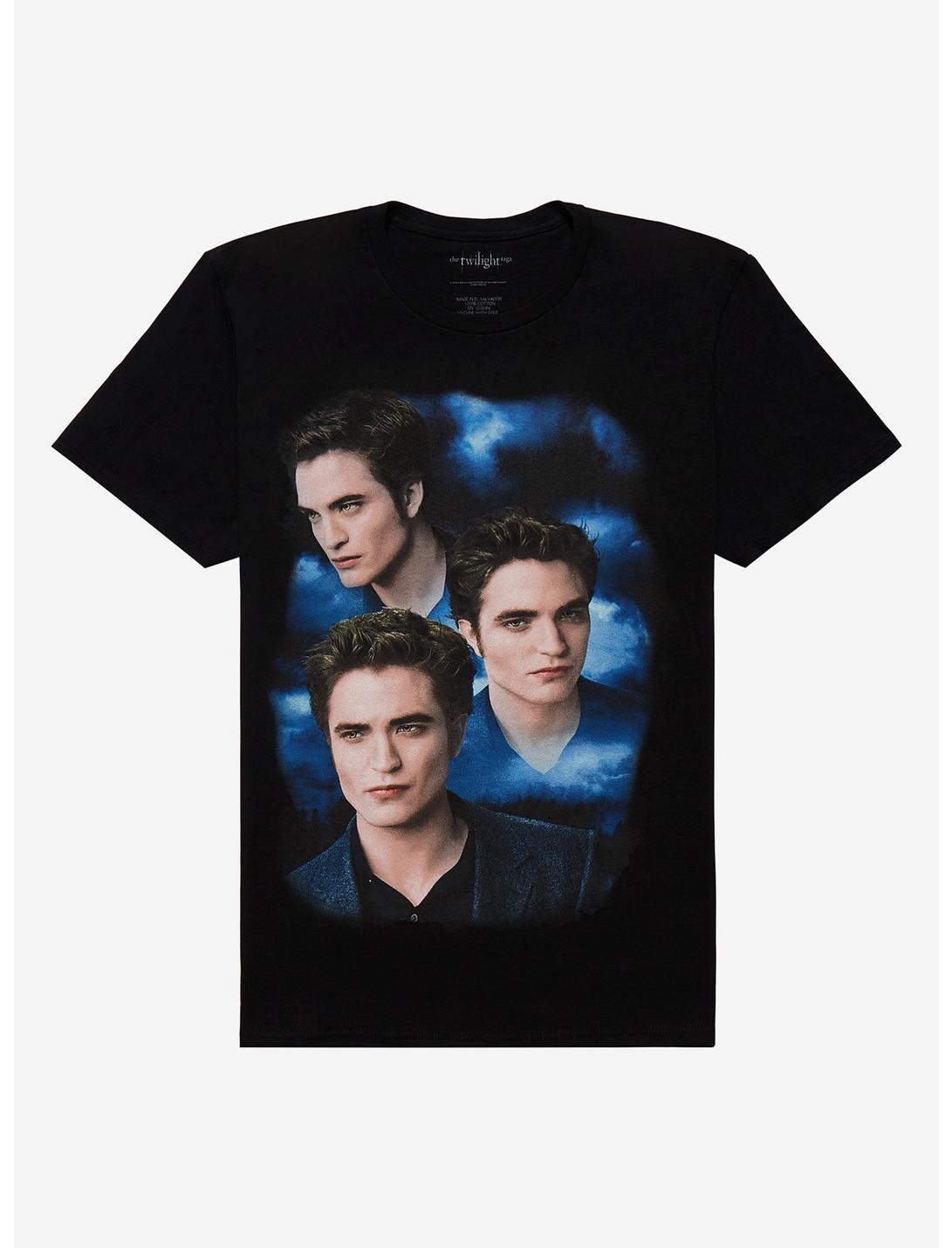 Twilight Edward Collage Boyfriend Fit T-Shirt Plus Size, BLACK, hi-res