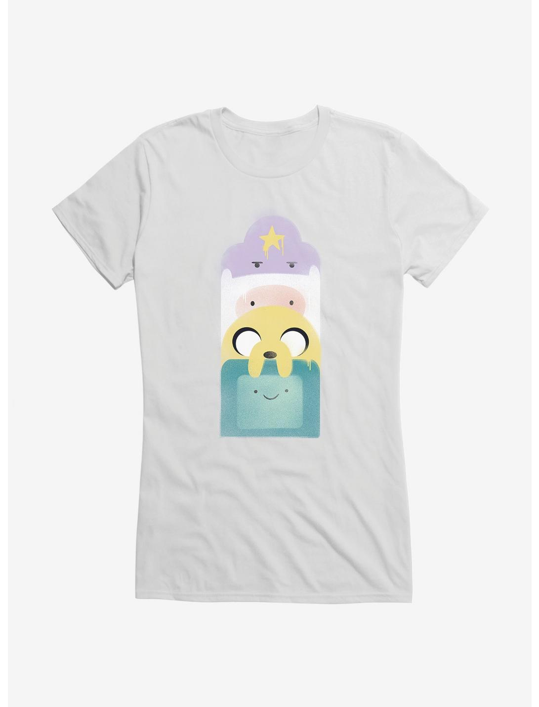 Adventure Time Characters Stack Girls T-Shirt, , hi-res