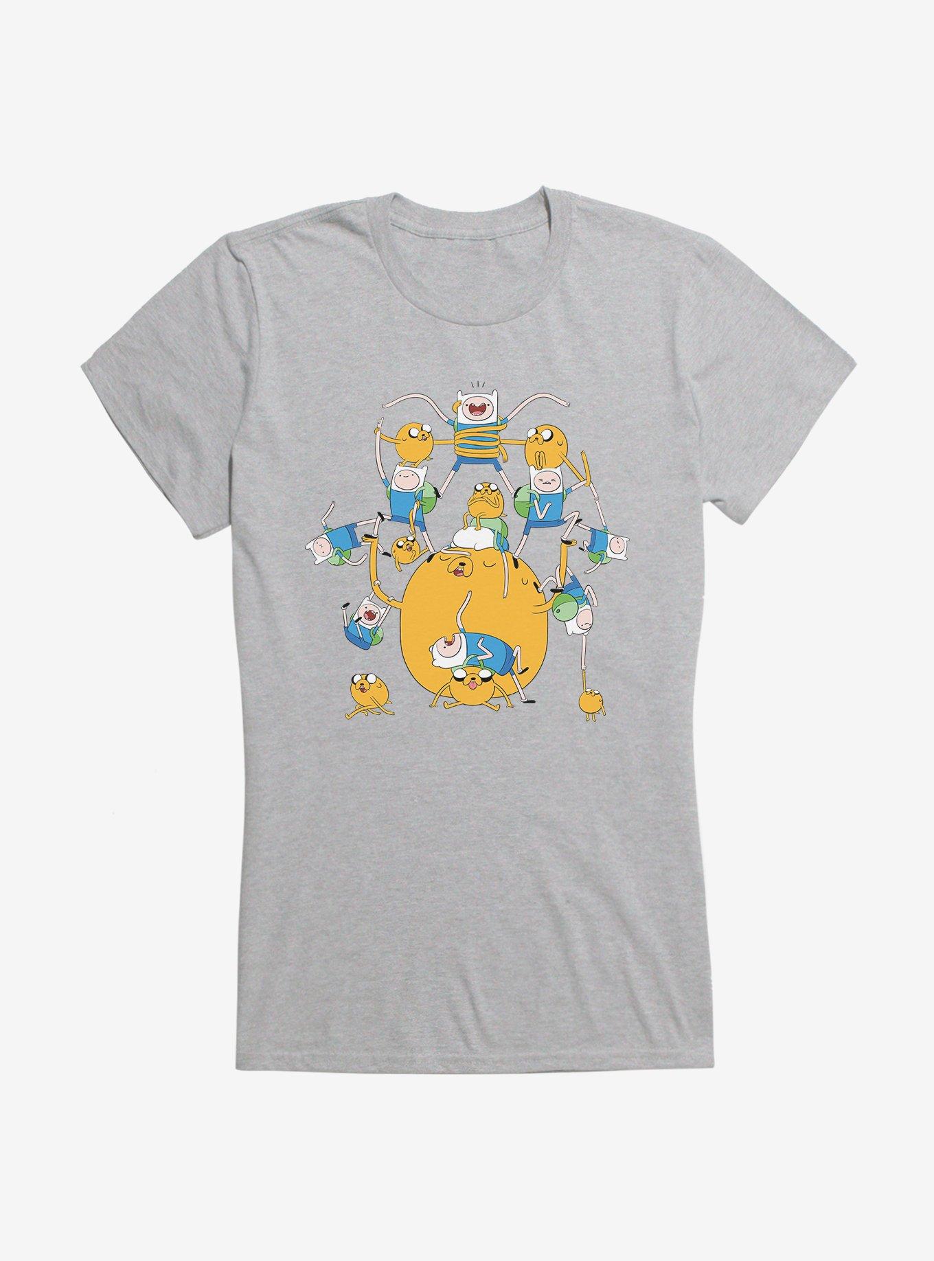 Adventure Time Finn And Jake Multiples Girls T-Shirt