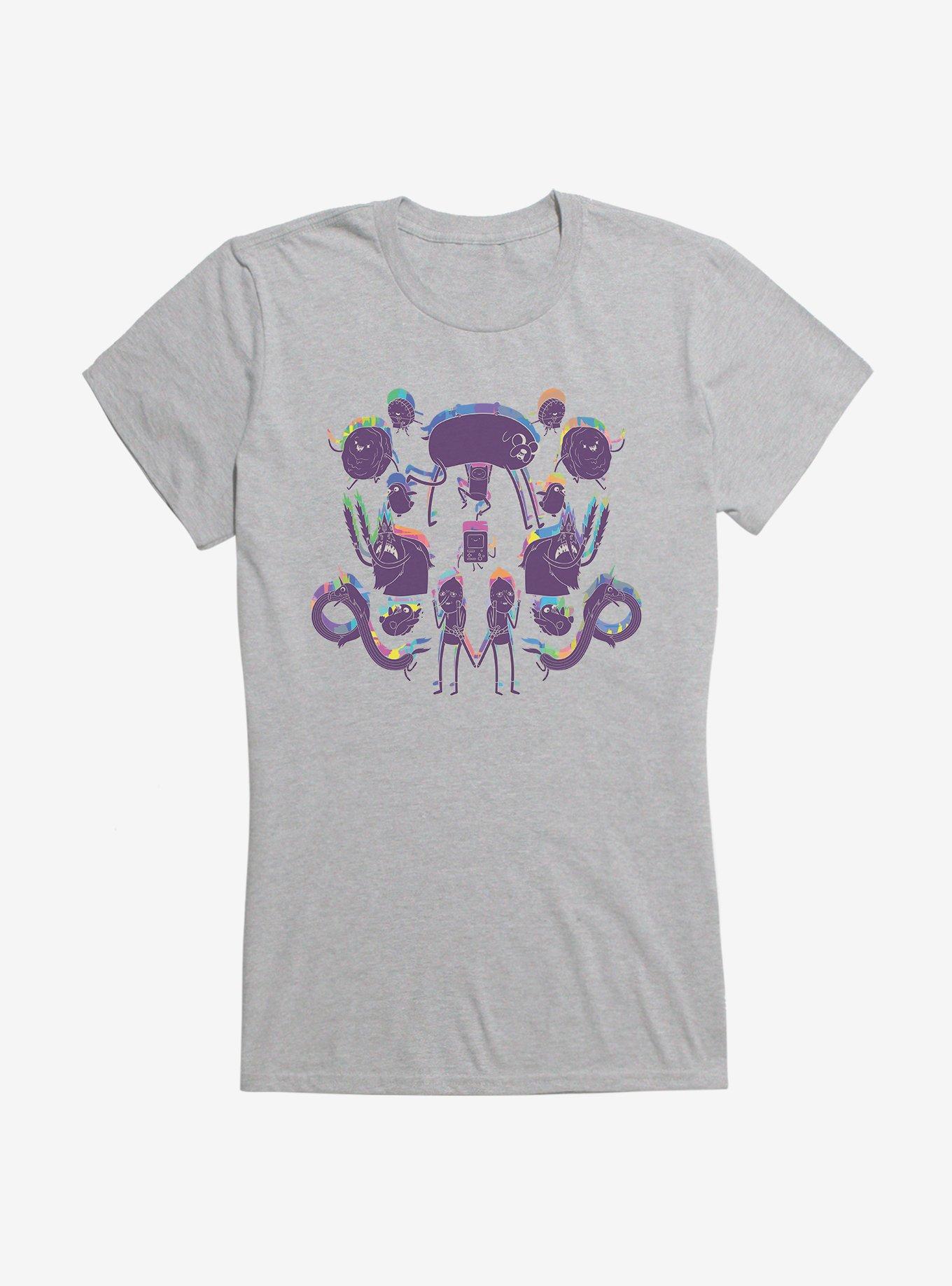 Adventure Time Rainbow Shadows Girls T-Shirt , , hi-res