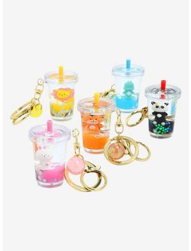 Chibi Zoo Animals Floating Cups Blind Bag Keychain, , hi-res