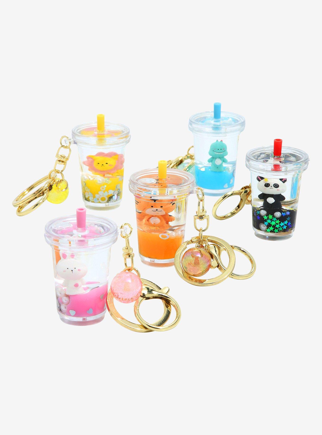 Chibi Zoo Animals Floating Cups Blind Bag Keychain, , hi-res