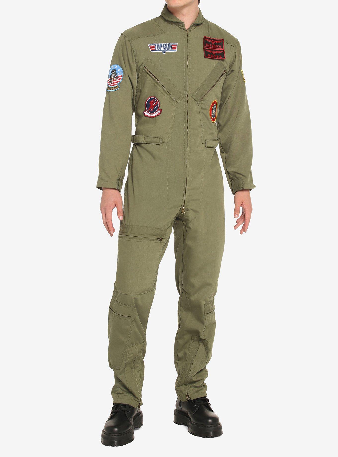 Top Gun Flight Suit Costume Extended Size, MULTI, hi-res