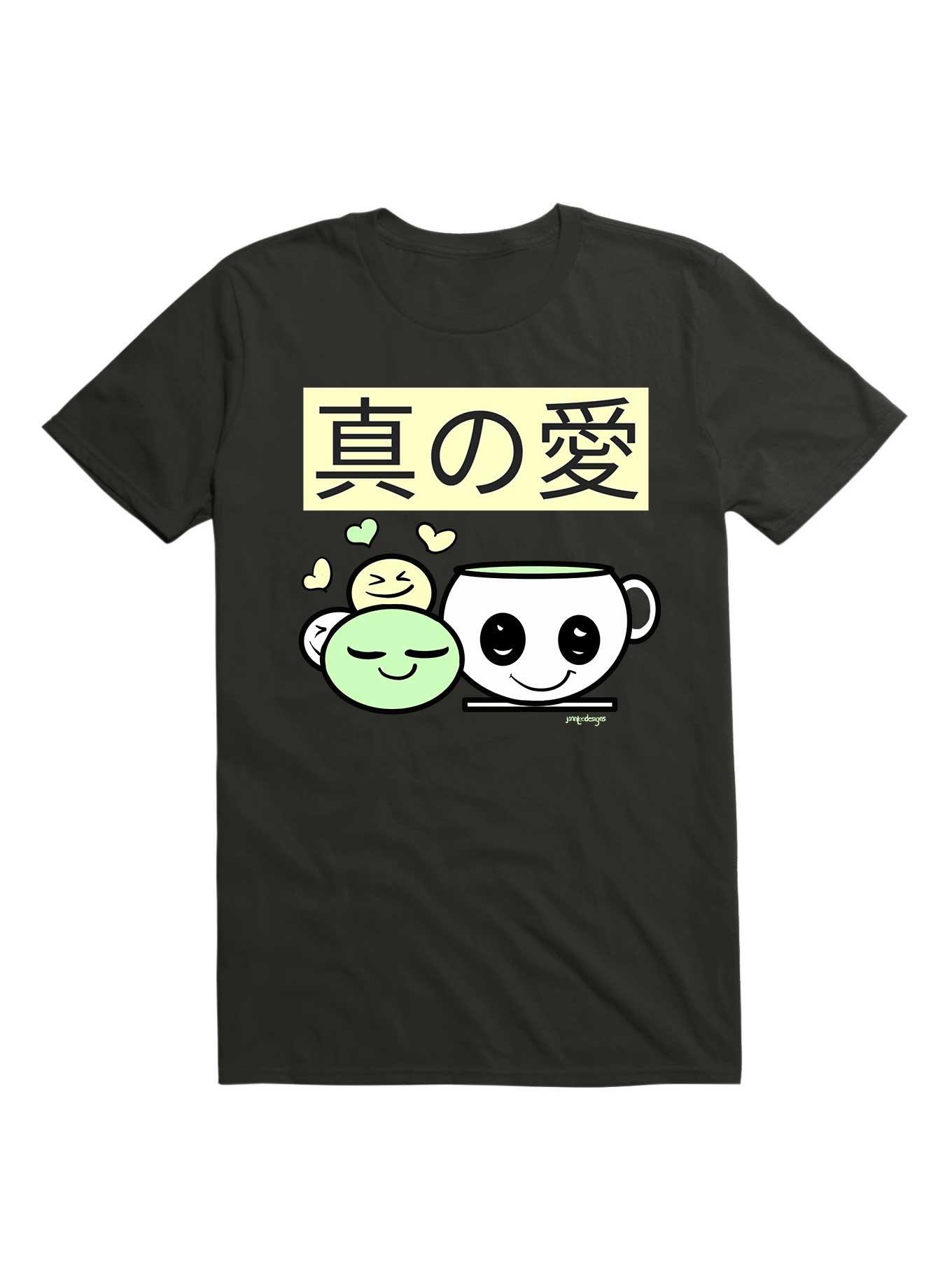 Kawaii  Mochi Loves Matcha T-Shirt, BLACK, hi-res