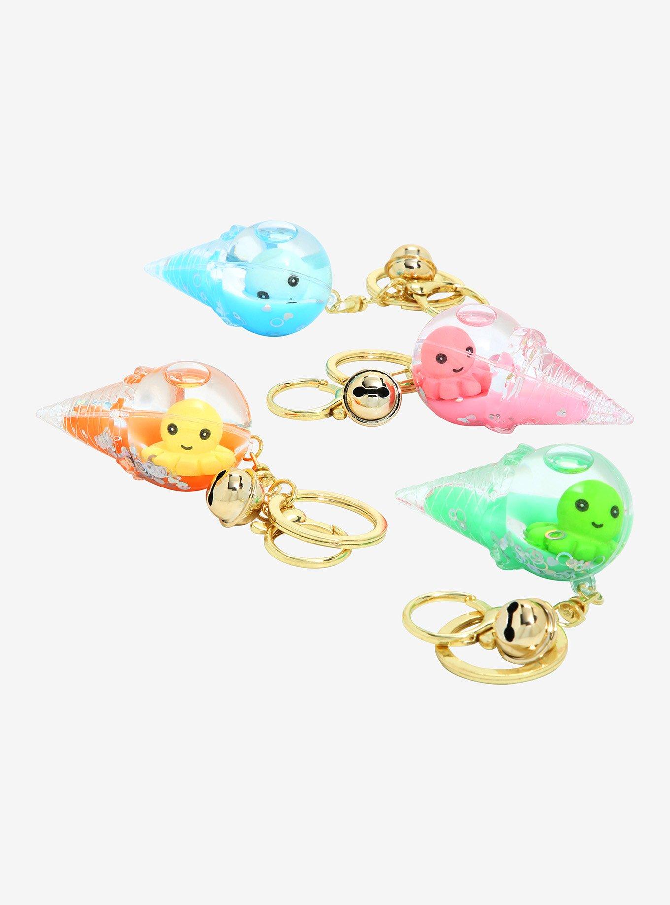 Chibi Octopus Floating Ice Cream Cone Blind Bag Keychain, , hi-res