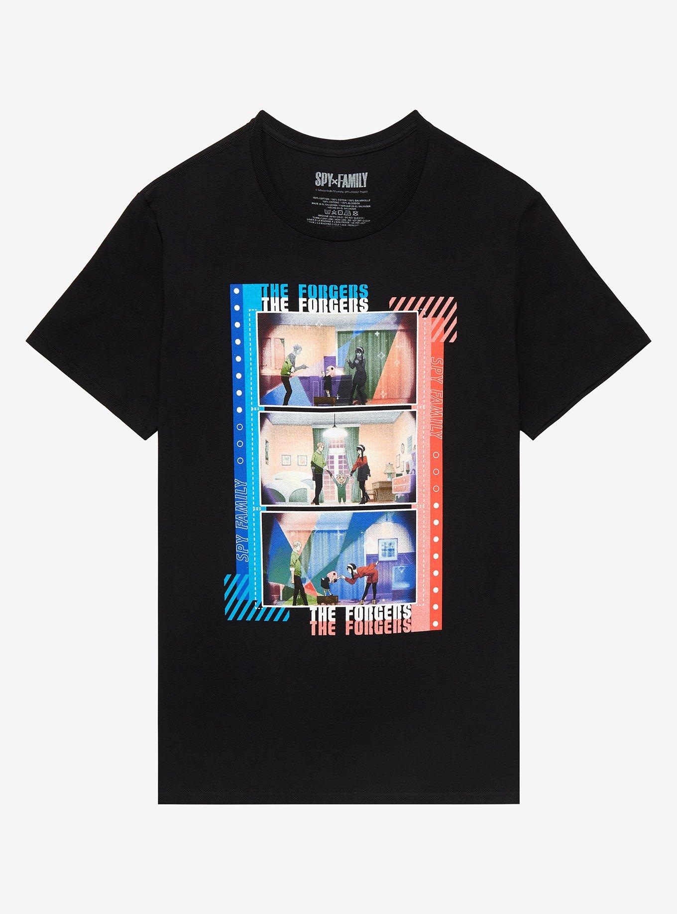 Spy X Family Outro Panels T-Shirt, BLACK, hi-res