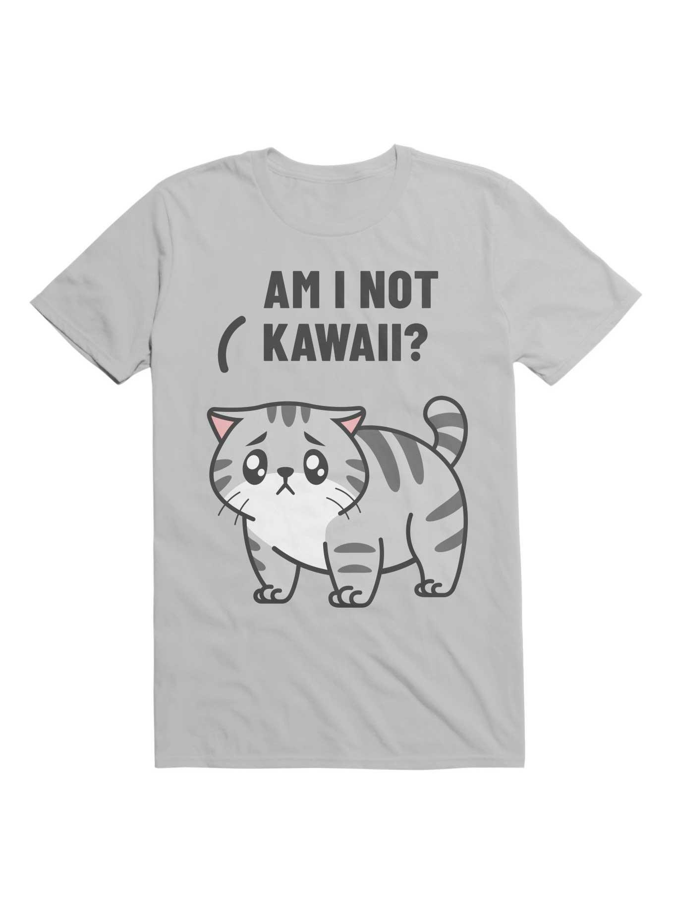 Kawaii Am I not Kawaii? T-Shirt, ICE GREY, hi-res