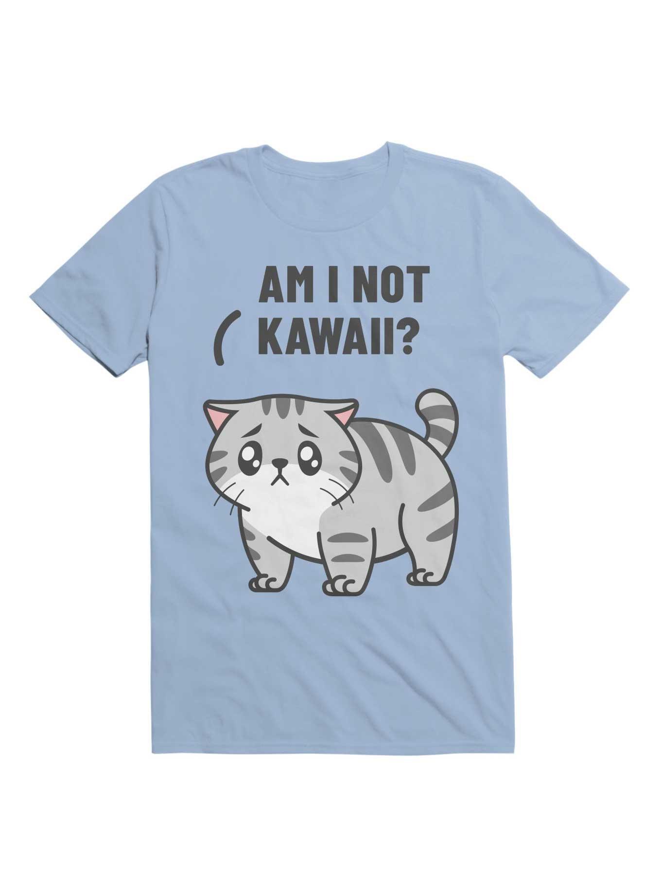 Kawaii Am I not Kawaii? T-Shirt, LIGHT BLUE, hi-res