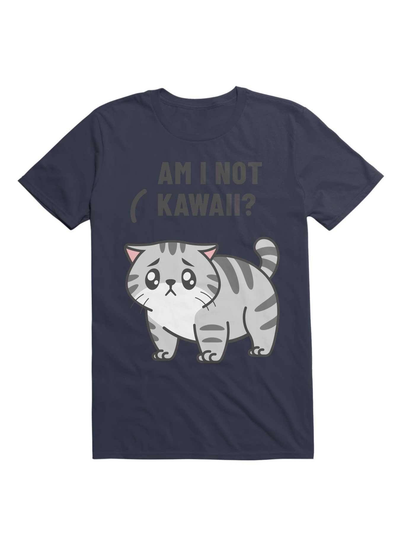 Kawaii Am I not Kawaii? T-Shirt, NAVY, hi-res