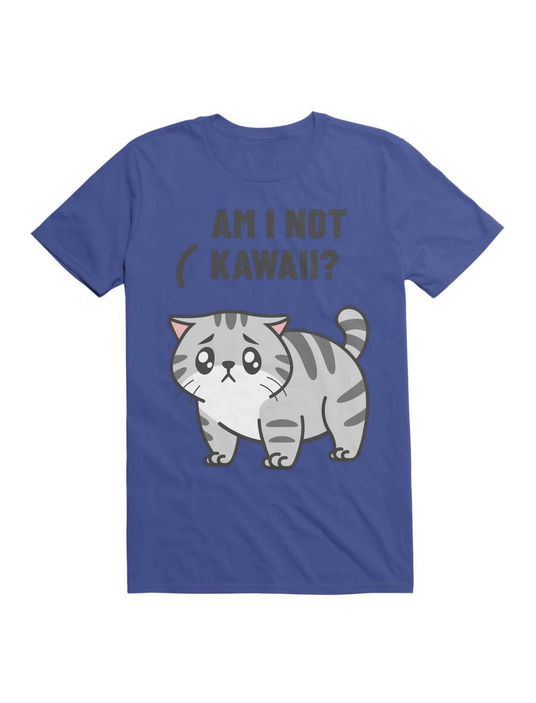 Kawaii Am I not Kawaii? T-Shirt, ROYAL, hi-res