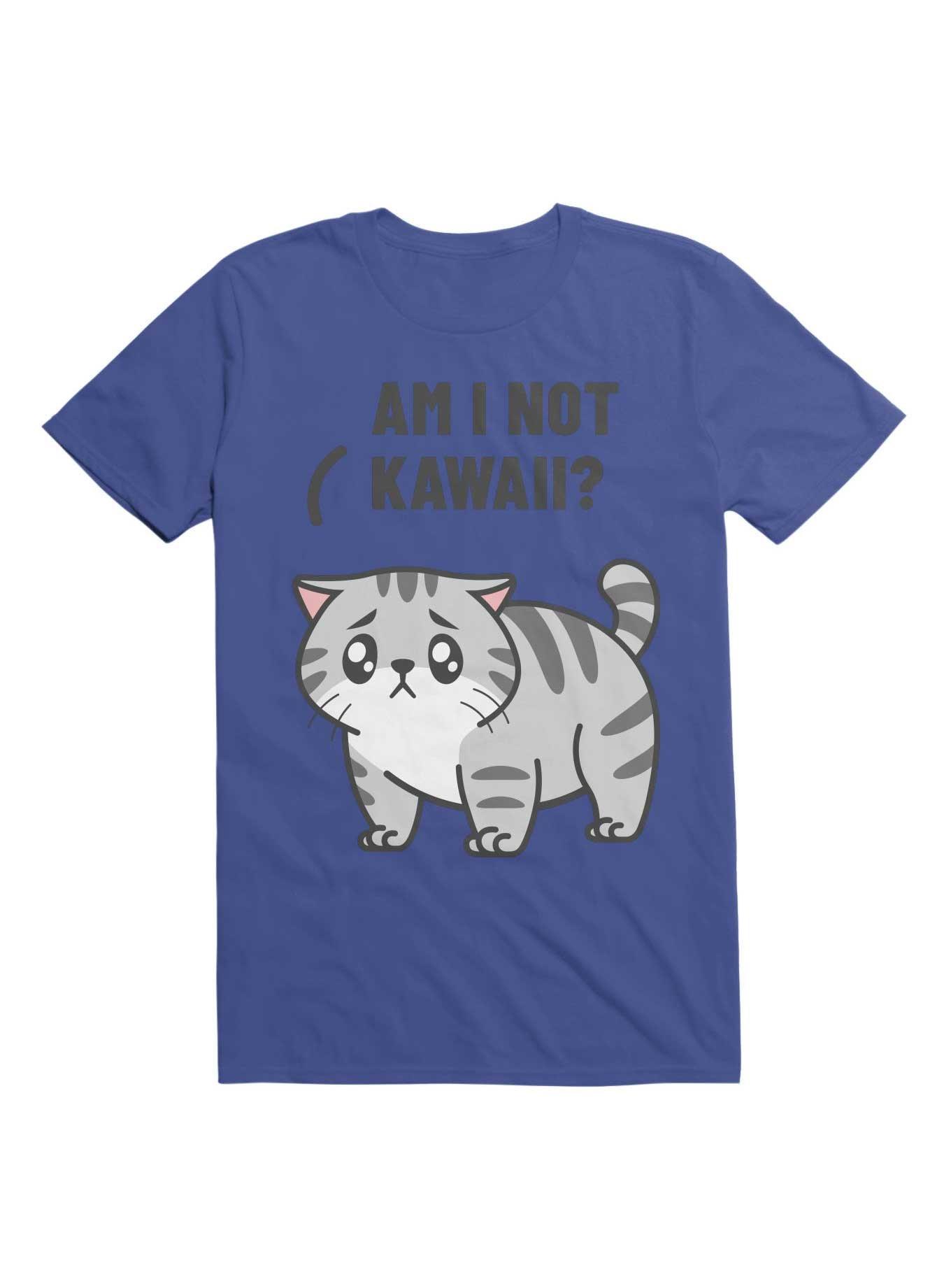 Kawaii Am I not Kawaii? T-Shirt, ROYAL, hi-res