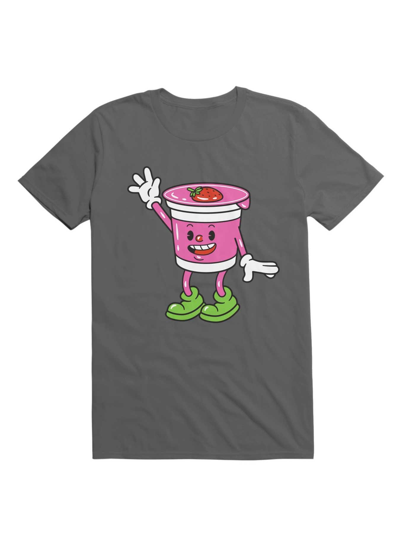 Kawaii Cute Cartoon NFT T-Shirt, CHARCOAL, hi-res