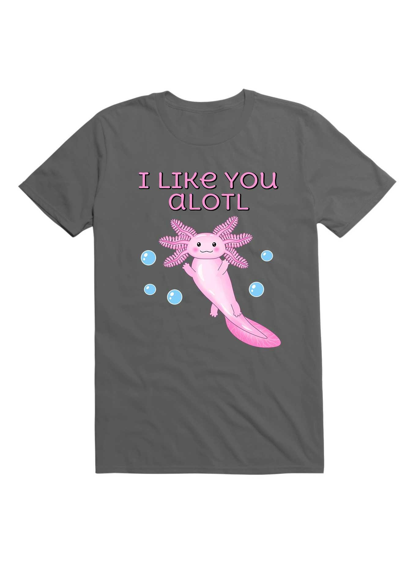Kawaii I Like You A Lotl T-Shirt, CHARCOAL, hi-res