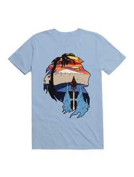 Kawaii Mountain In Frame Lion T-Shirt, , hi-res