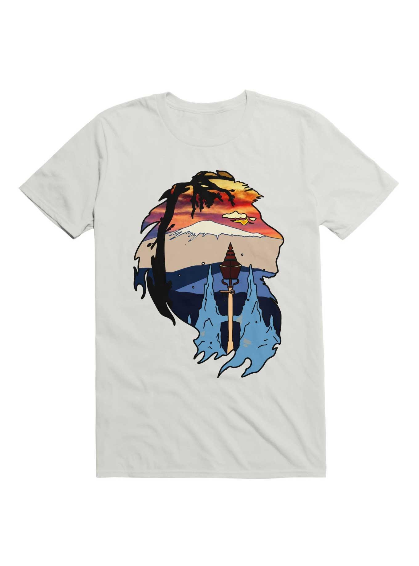 Kawaii Mountain In Frame Lion T-Shirt, , hi-res