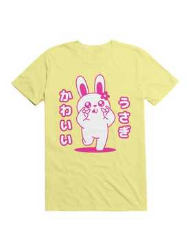Kawaii Pink Bunny T-Shirt, , hi-res