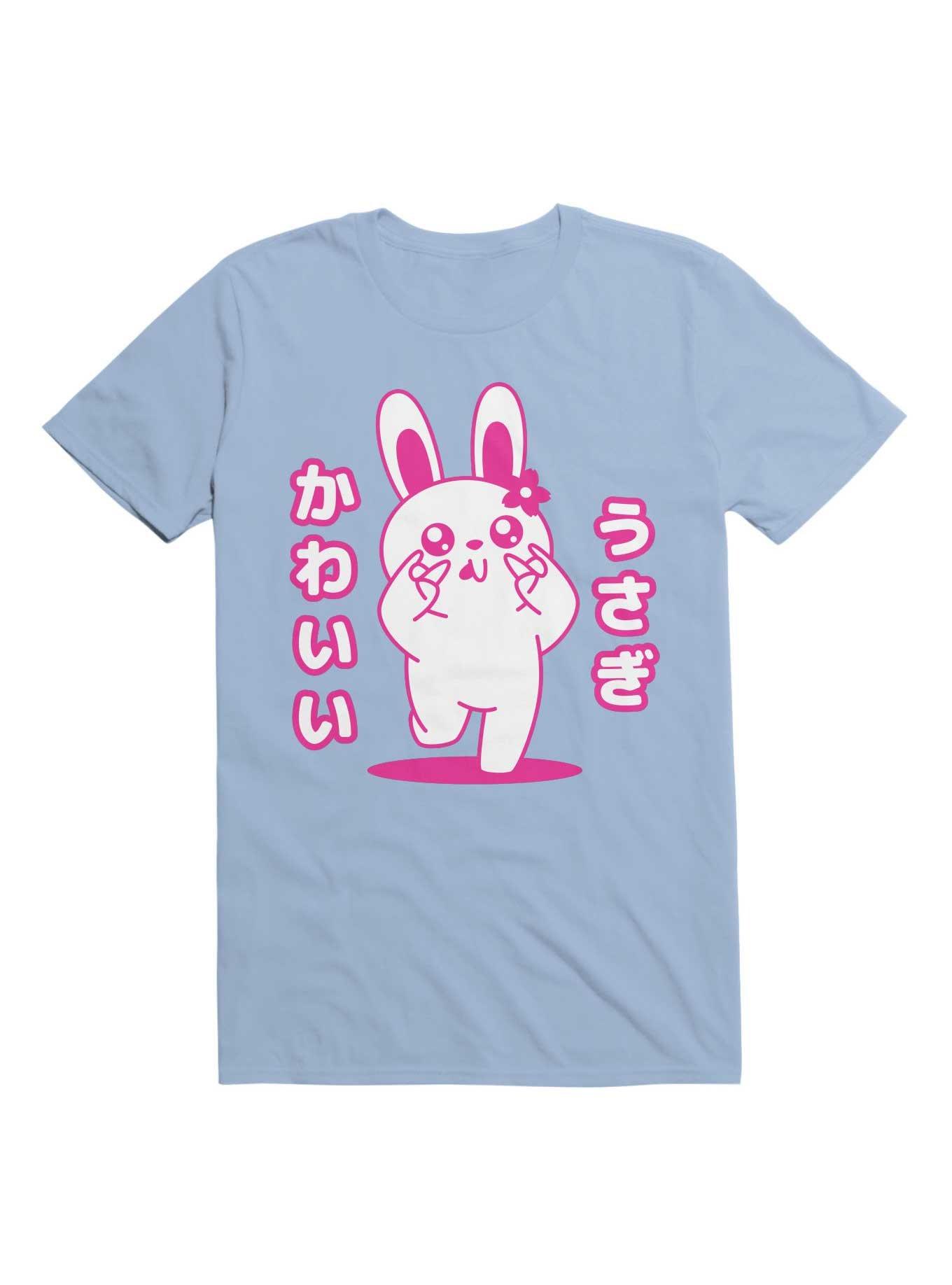 Kawaii Pink Bunny T-Shirt, , hi-res