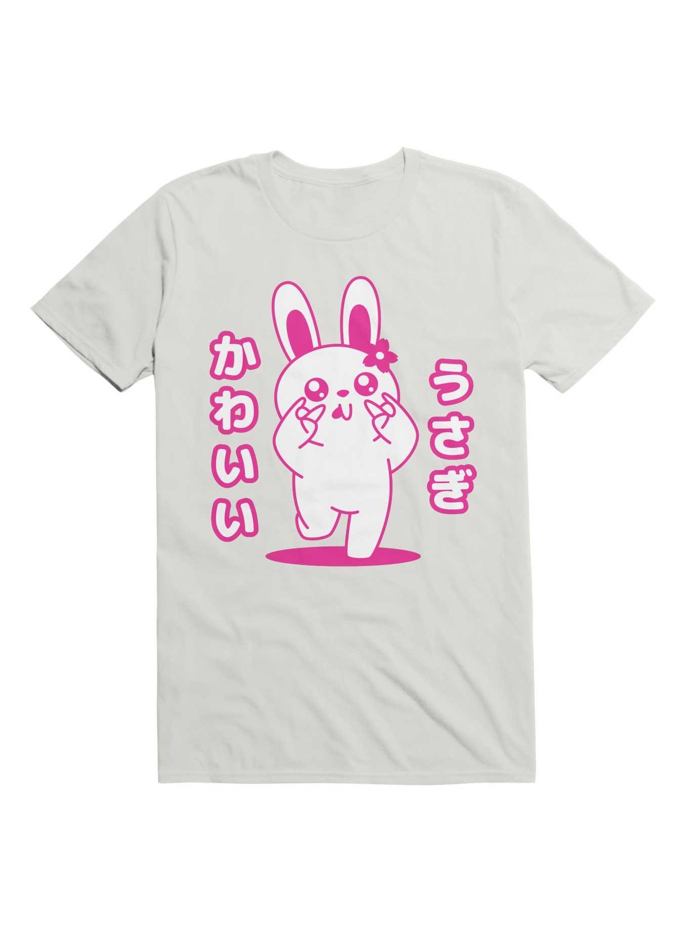 Kawaii Pink Bunny T-Shirt, , hi-res
