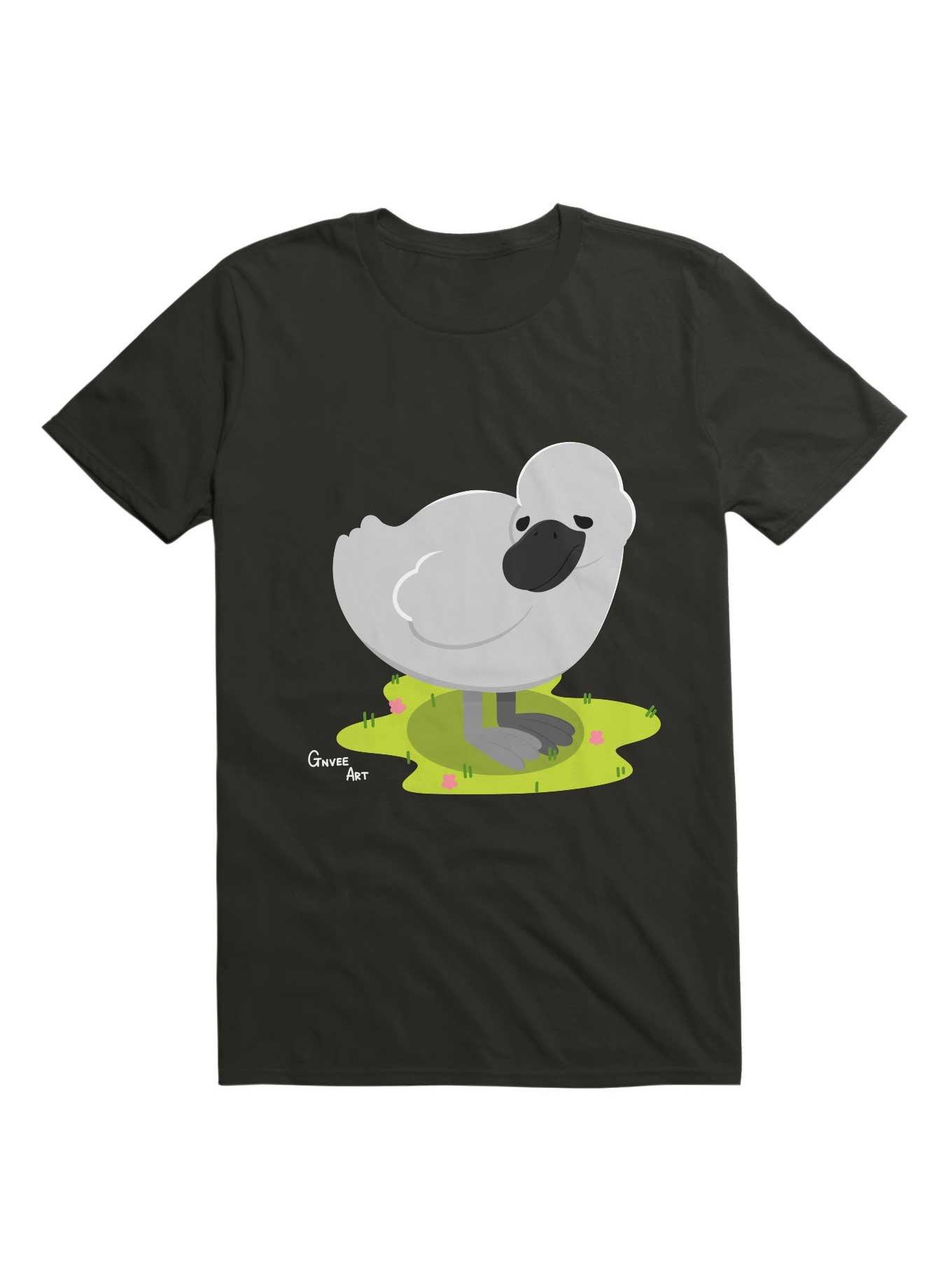 Kawaii Sad little Duckling T-Shirt, BLACK, hi-res