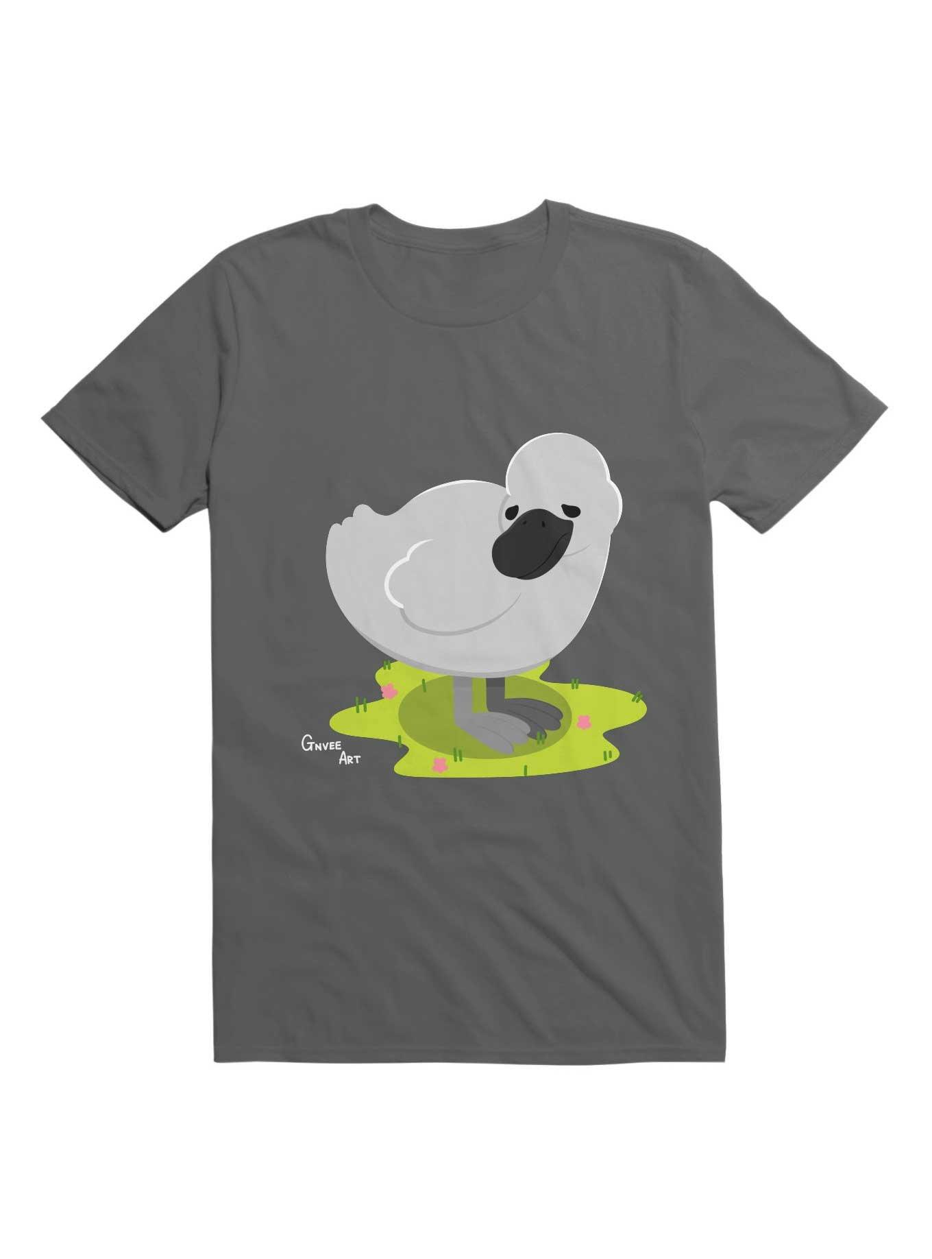 Kawaii Sad little Duckling T-Shirt, CHARCOAL, hi-res