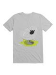 Kawaii Sad little Duckling T-Shirt, ICE GREY, hi-res