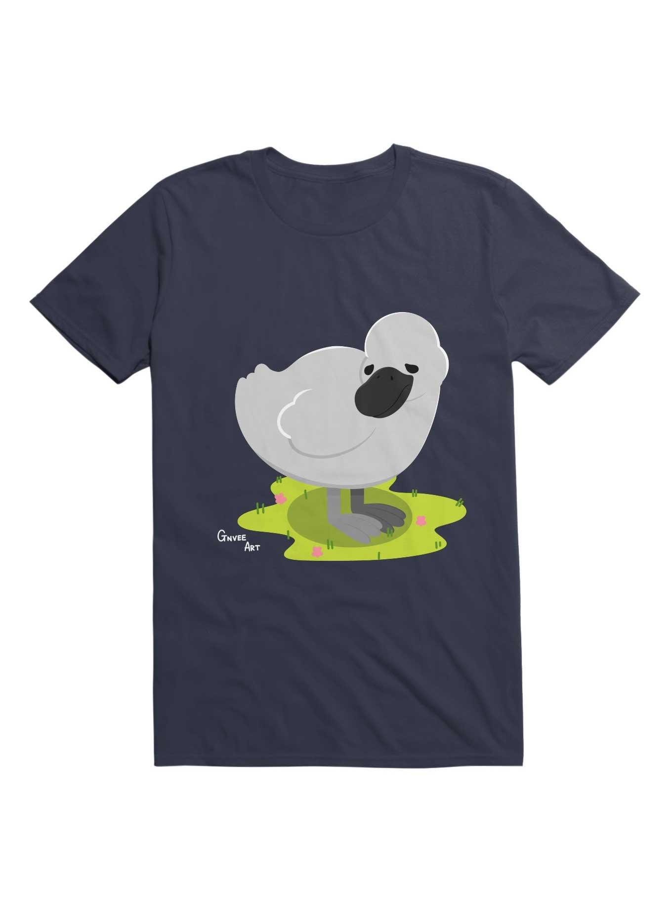 Kawaii Sad little Duckling T-Shirt, NAVY, hi-res