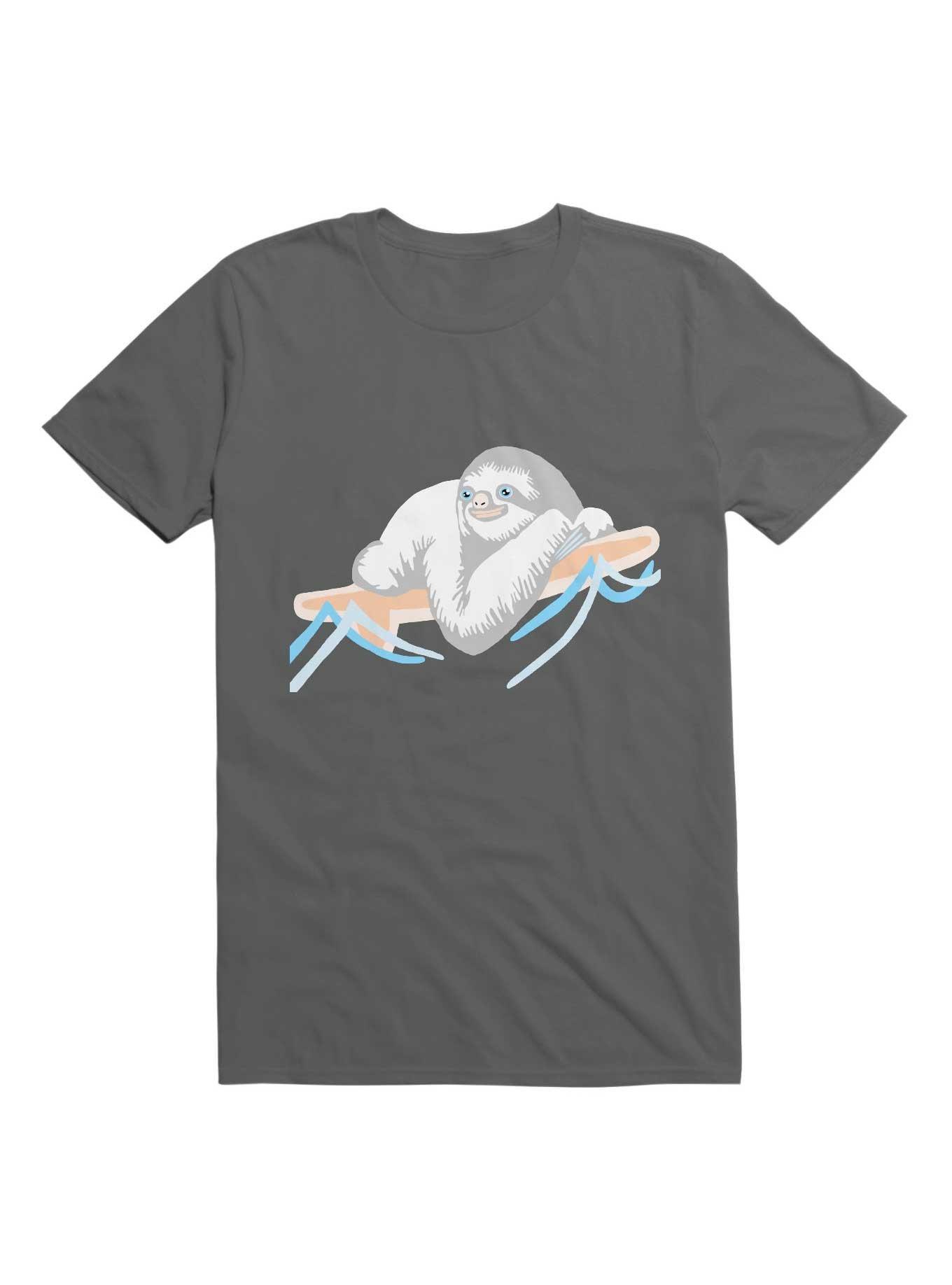 Kawaii Slothing T-Shirt, CHARCOAL, hi-res