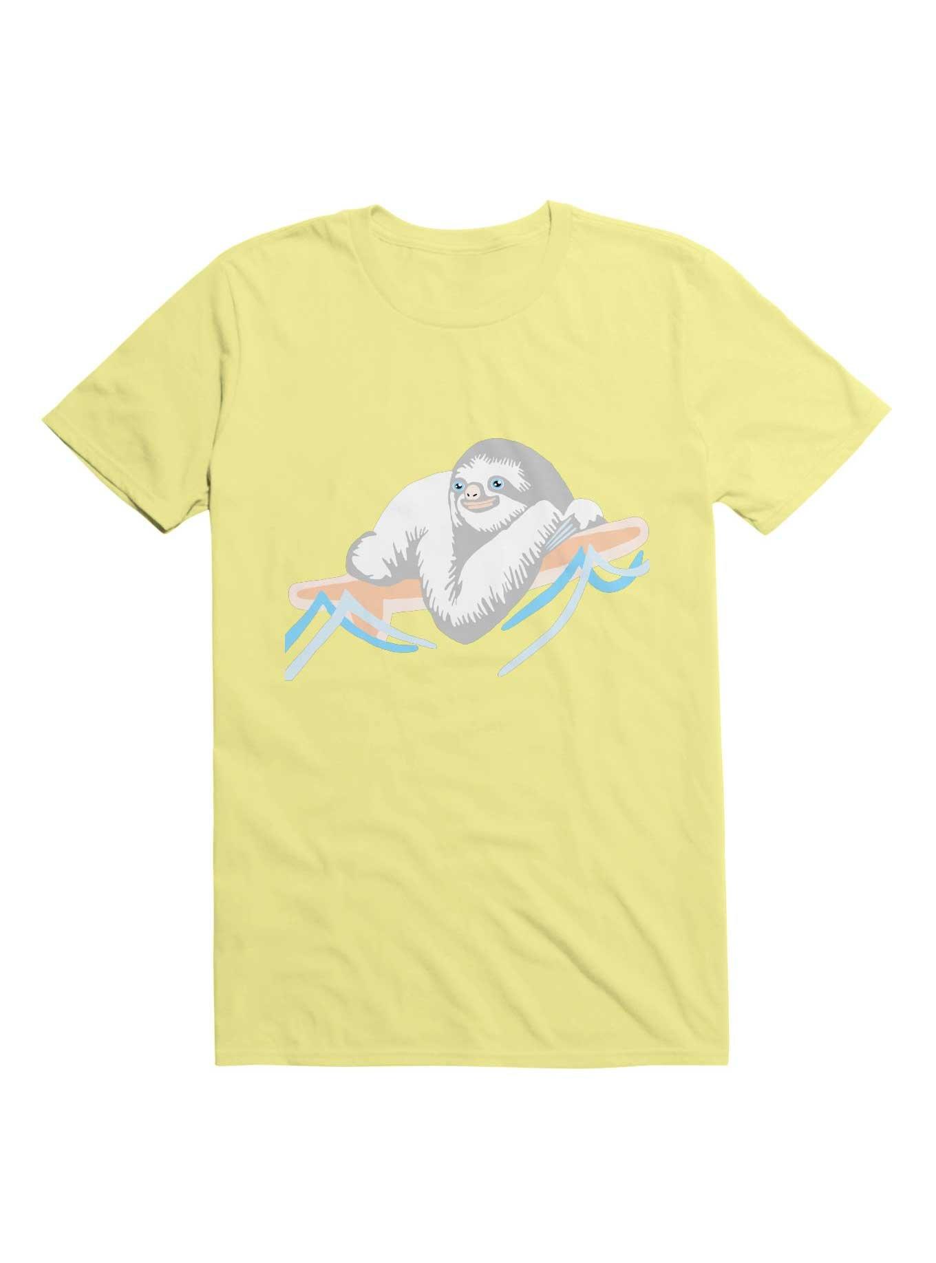 Kawaii Slothing T-Shirt, CORN SILK, hi-res